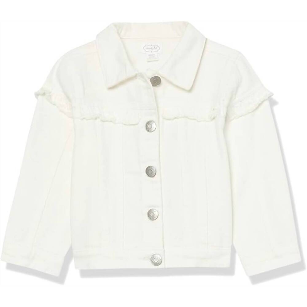 NEW MUDPIE girl's denim jacket in white